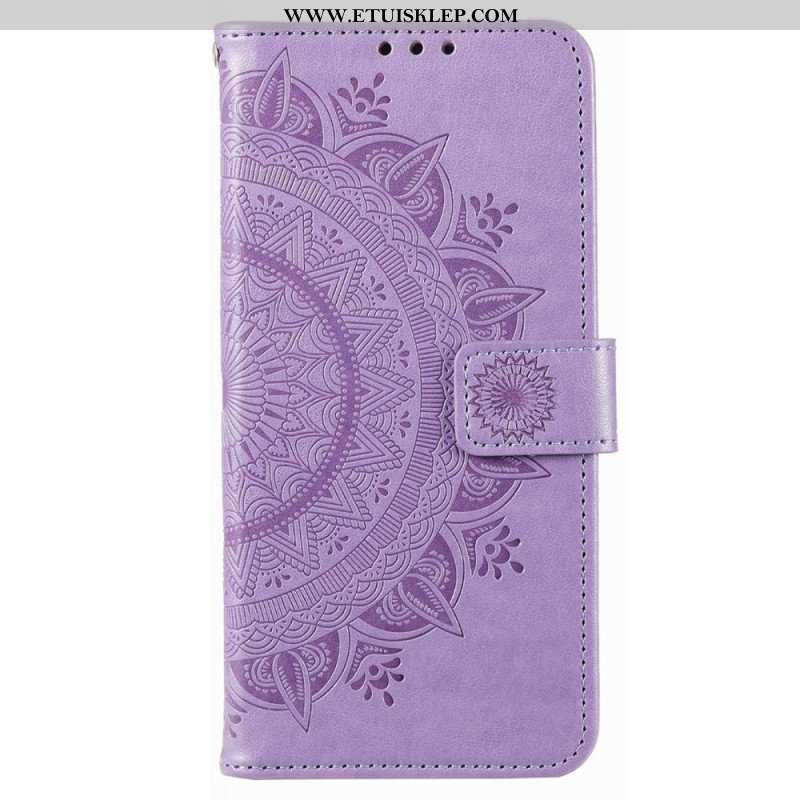 Etui Folio do Poco X4 Pro 5G Mandala Sun Ze Smyczą